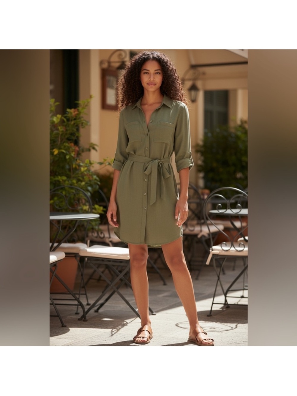 Abercrombie & Fitch Olive Green Dress